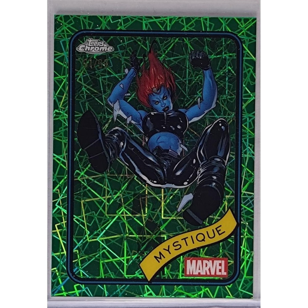 2025 Topps Chrome Mystique #7 Hulk Green Laser‎ Refractor /99 X-Men